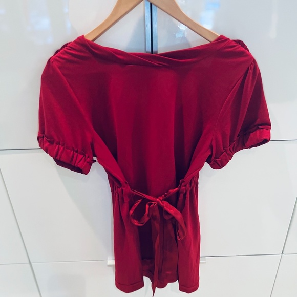 MARC JACOBS Gorgeous V-neck Drop Waist Sash Tie Top - SO PRETTY! - Picture 7 of 8